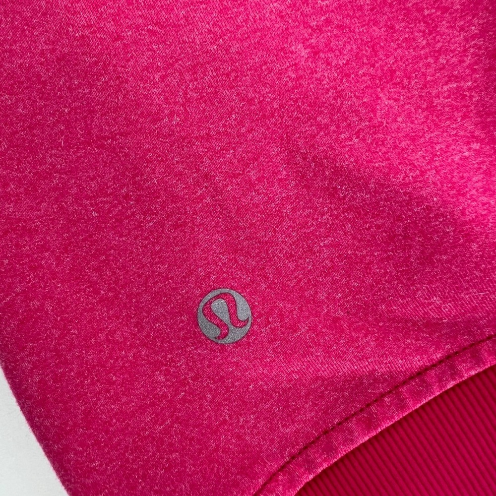 Lululemon Stride Jacket Womens 4 Pink Ruffle Hooded Full Zip Thumbholes Rare - Picture 8 of 8